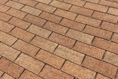 A close-up view of Owens Corning shingles.