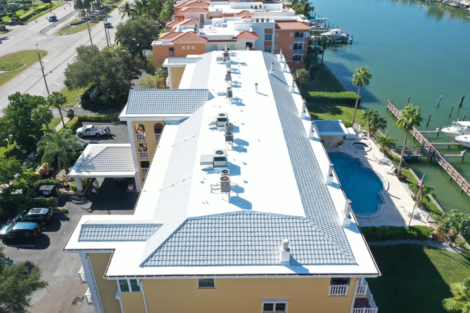 Commercial Roof Replacement in Tampa courtesy of CB Roofing