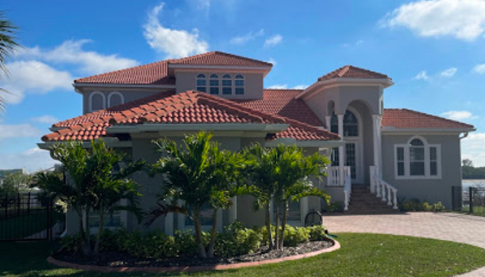 Residential Home With New Clay Roof in Tampa